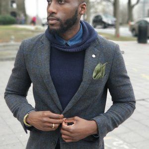 Gray Window Pane 3 Season Club Monaco Blazer
